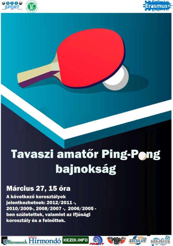 POSTER ABOUT PING PONG AMATEUR